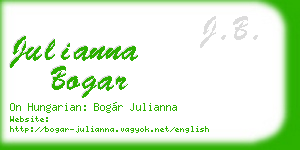 julianna bogar business card